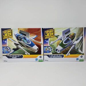 Lot of 2 Star Wars Young Jedi Adventures Jedi Pilot Nubs & Kai Brightstar